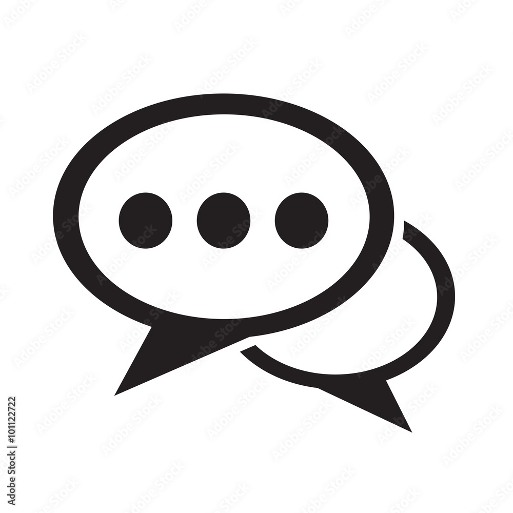Speech bubble icon Illustration symbol design Speech bubble icon Illustration symbol design