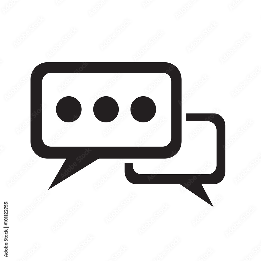 Speech bubble icon Illustration symbol design Speech bubble icon Illustration symbol design