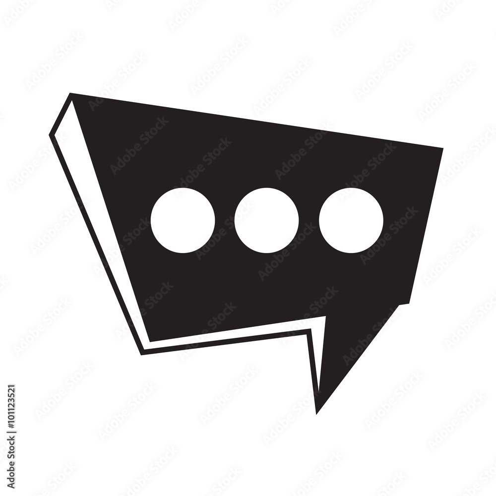 Speech bubble icon Illustration symbol design Speech bubble icon Illustration symbol design