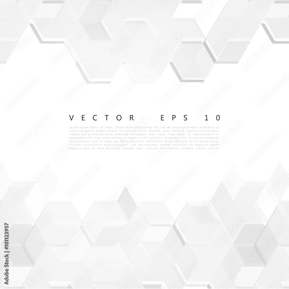 Fototapeta premium Vector Abstract Design Hexagonal Background