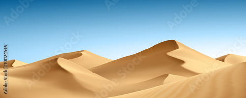 Paysage : désert vectoriel 1 © He2