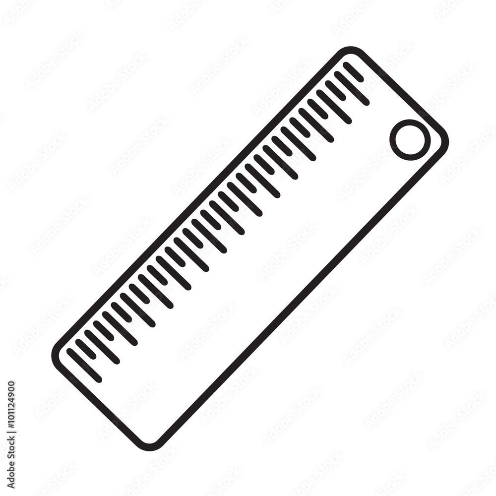 Ruler Icon Illustration sign design Ruler Icon Illustration sign design