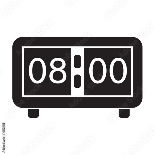 Time Clock icon Illustration sign design