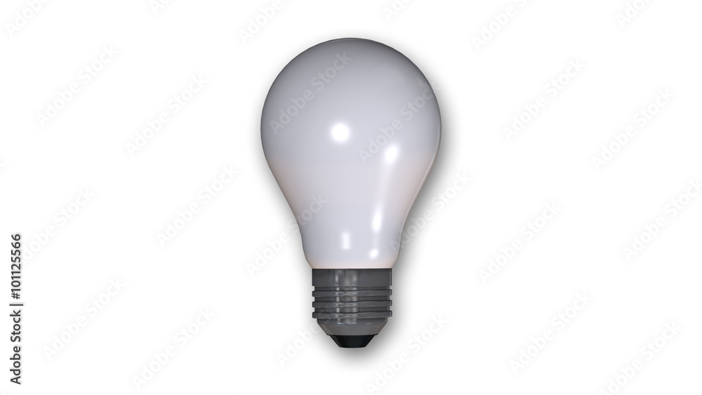 Light Bulb, milky white electric bulb isolated on white background Light Bulb, milky white electric bulb isolated on white background