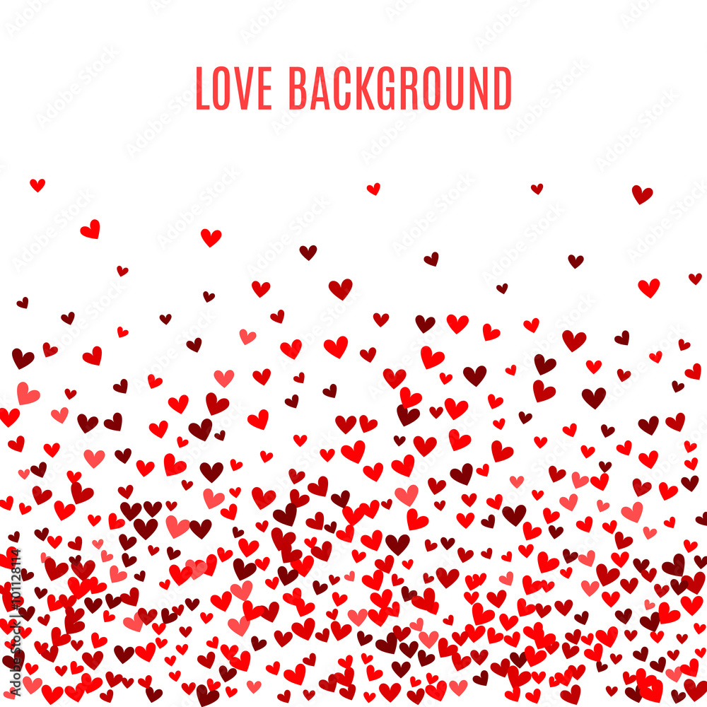 Romantic red heart background. Vector illustration Romantic red heart background. Vector illustration
