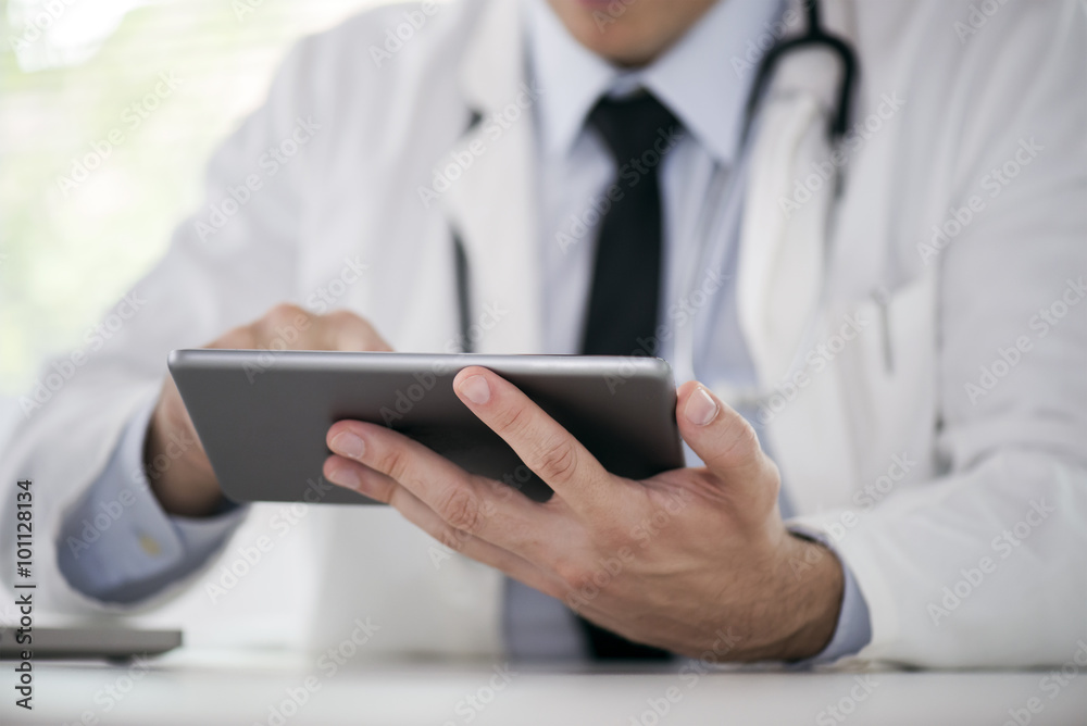 Doctor with digital tablet Doctor with digital tablet