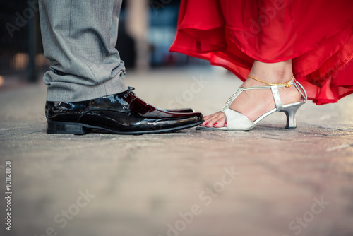 Shoes of weeding couple