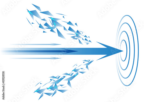 Arrow to the aim,Technology abstract