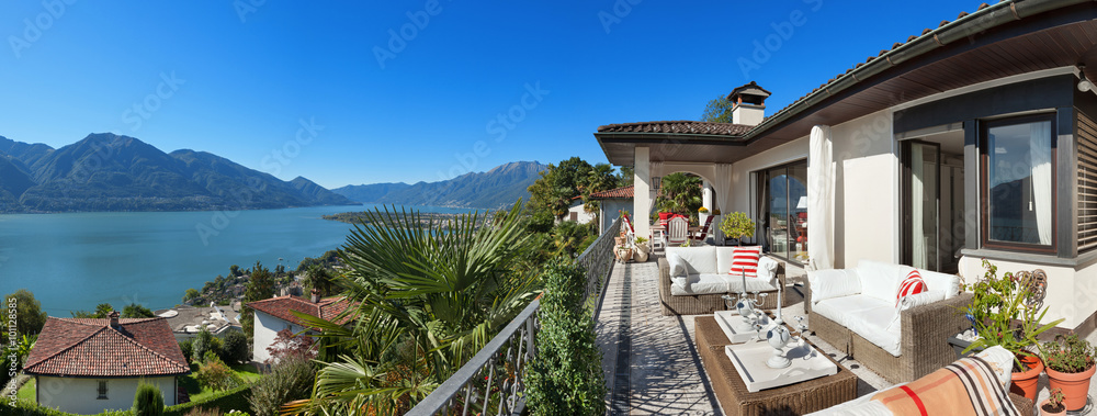 nice terrace of a villa