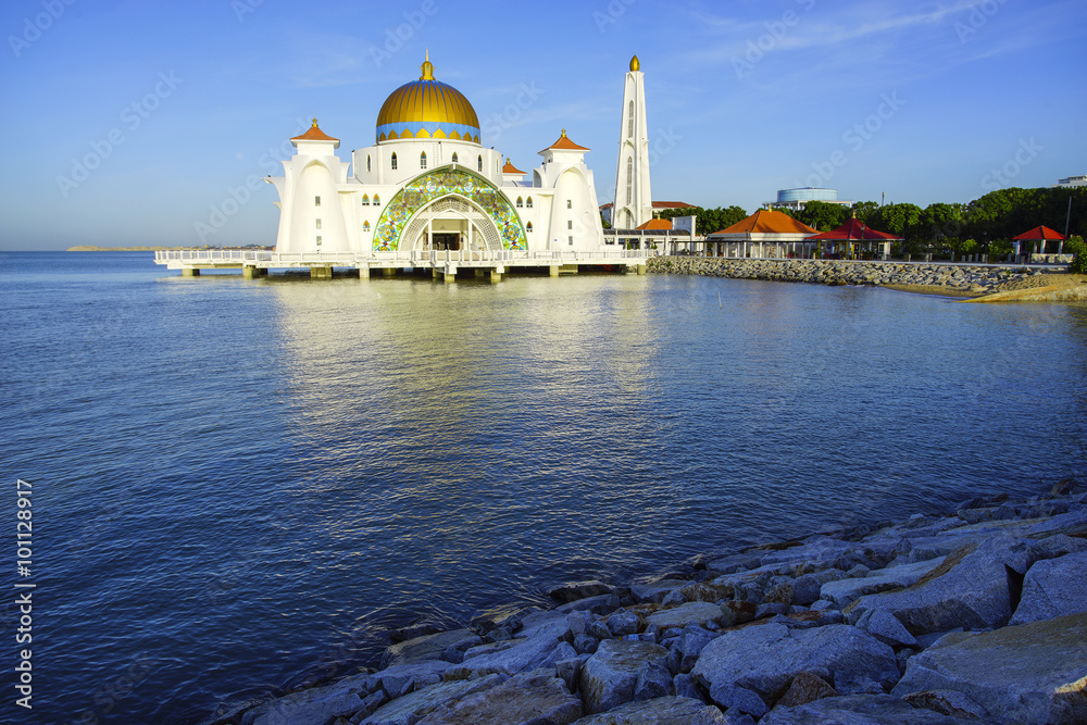 Malacca Straits Mosque ( Masjid Selat Melaka), It is a mosque lo