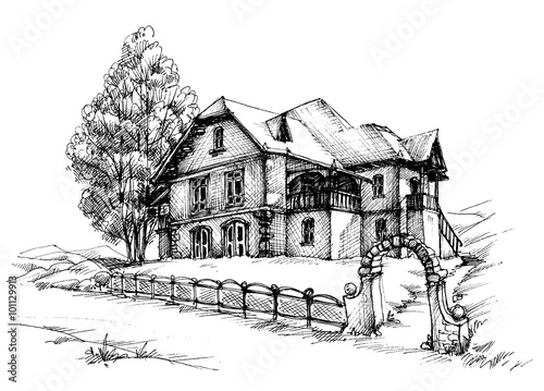 Holiday house sketch