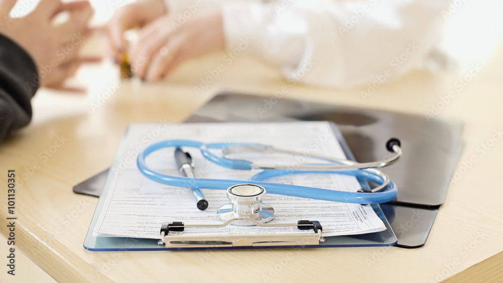 Doctor exam x-rays stethoscope Doctor exam x-rays stethoscope
