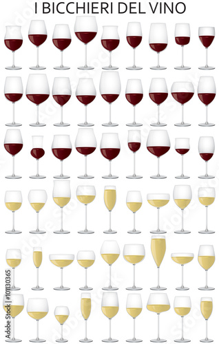 i bicchieri del vino