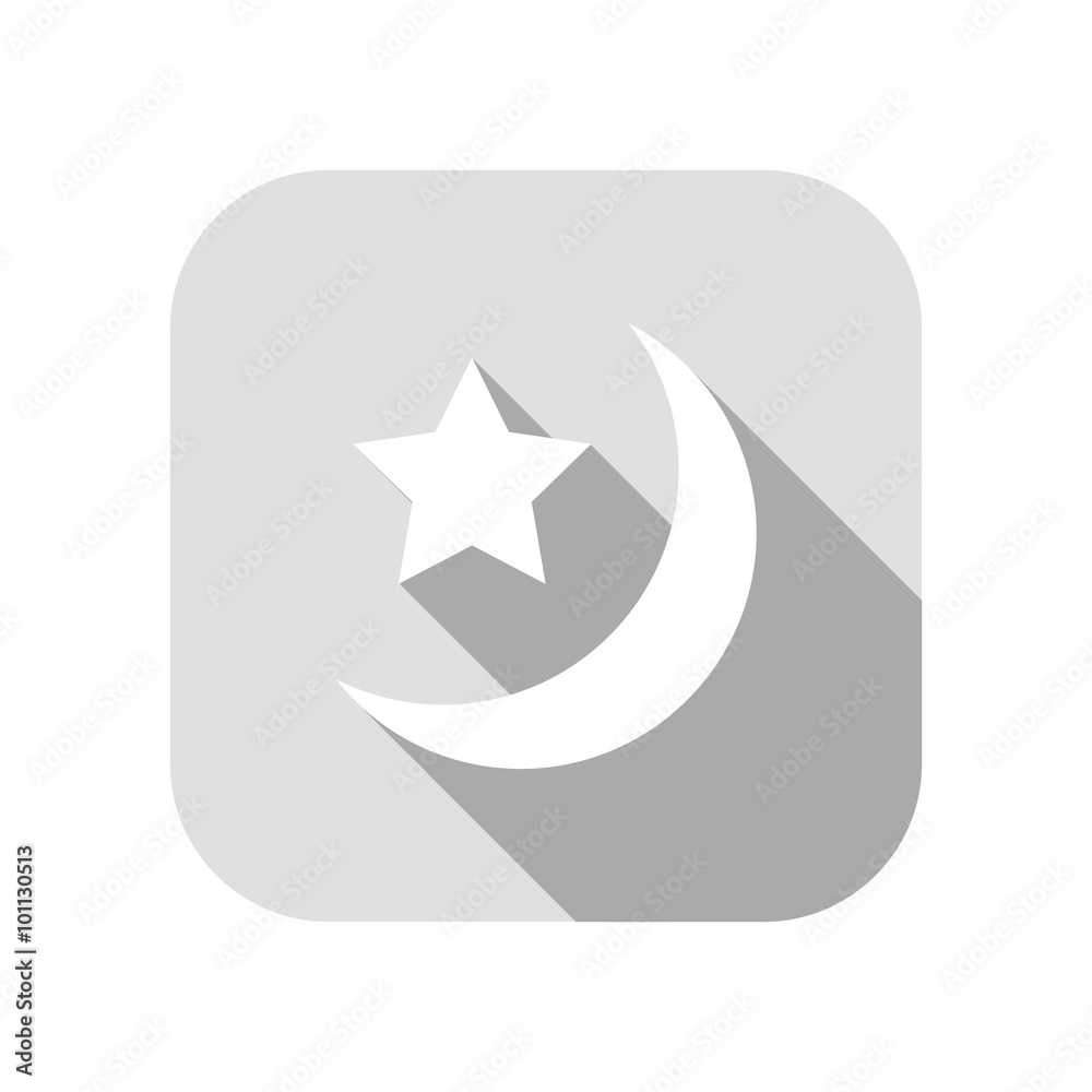 Obraz premium moon star with long shadow