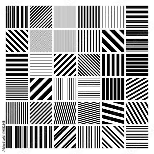 Stripe pattern set vector