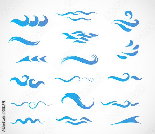 Wave icon vector collection © Wiktoria Matynia