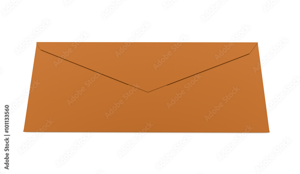 Envelope letter concept rendered on white Envelope letter concept rendered on white
