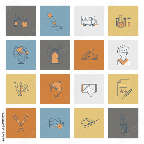 School and Education Icons