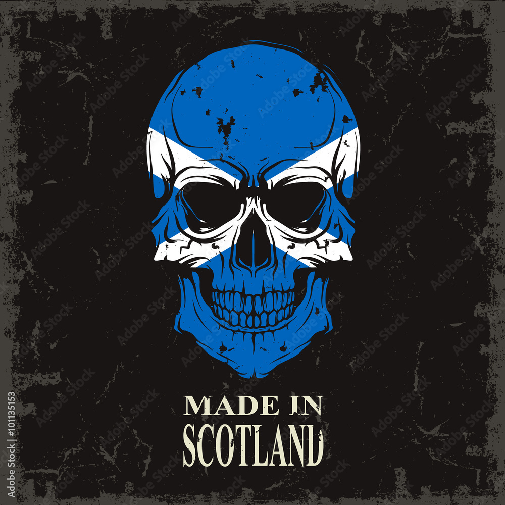 Skull color of the flag Skull color of the flag