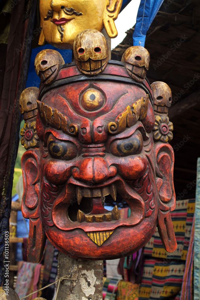 Fototapeta premium Bhutan, Bumthang, Jakar, 2400-18