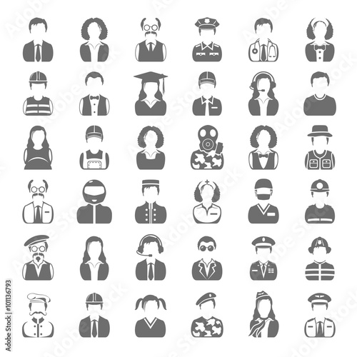 Black Icons - People