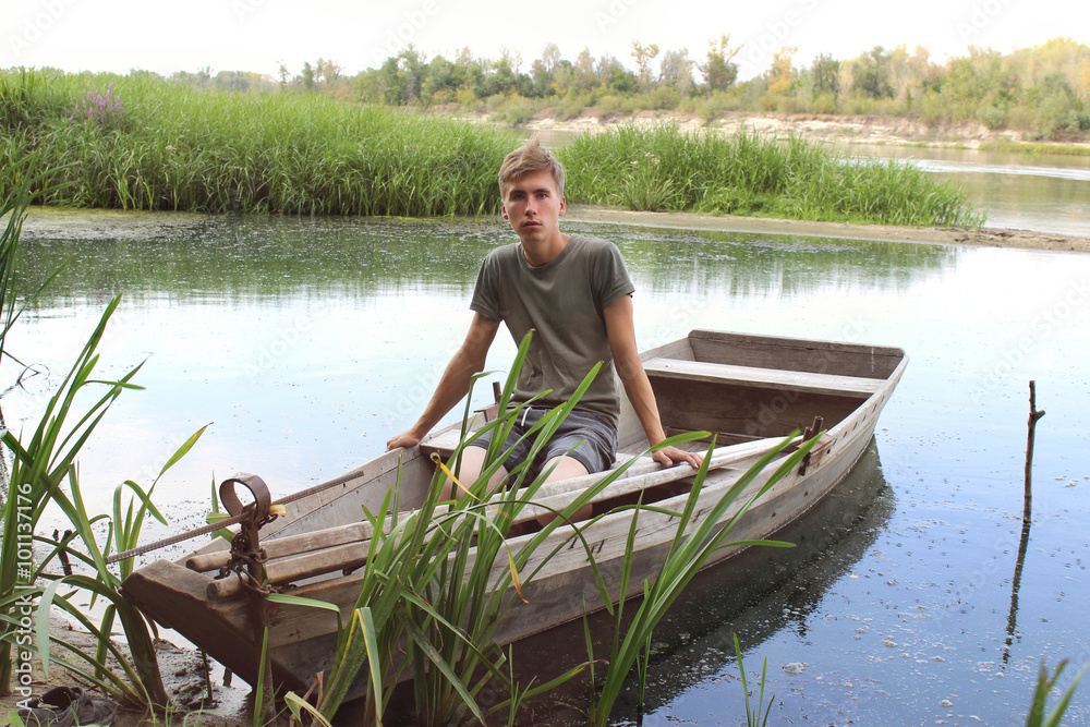 man in the boat