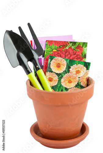 Flower pot and seeds