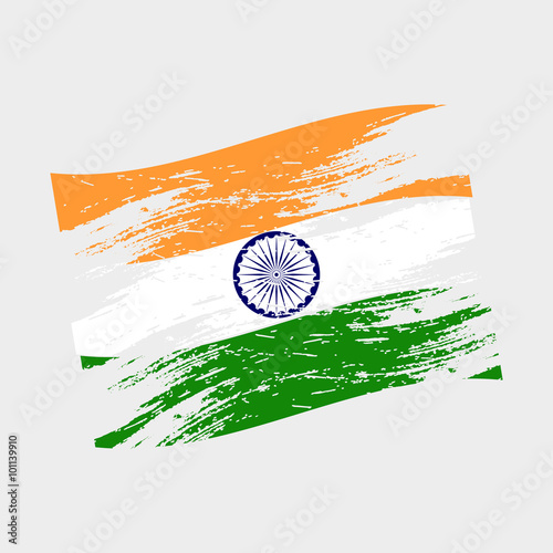 india color national flag grunge style eps10