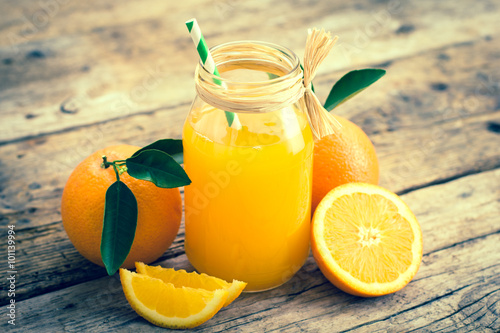Tableau sur toile Orange juice
