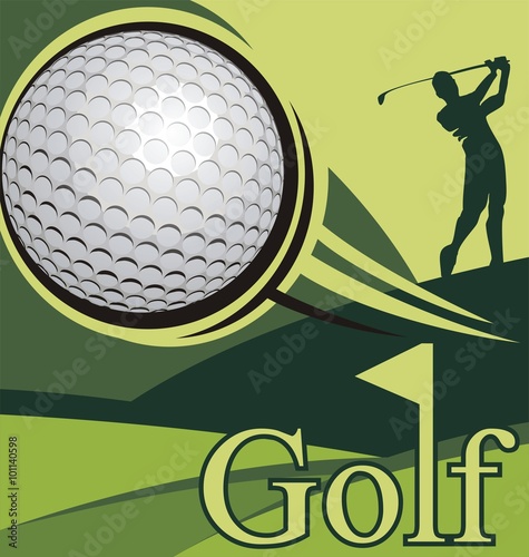 Golf poster competition, golf image.