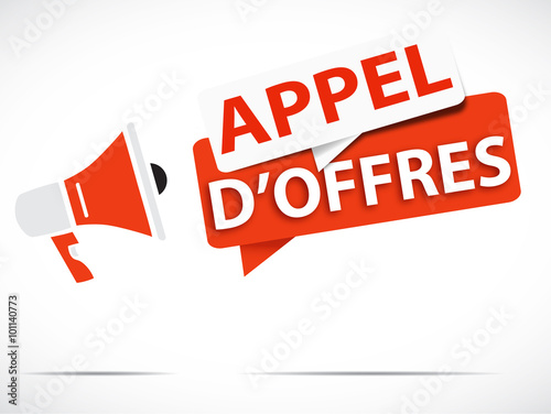 mégaphone : appel d'offres