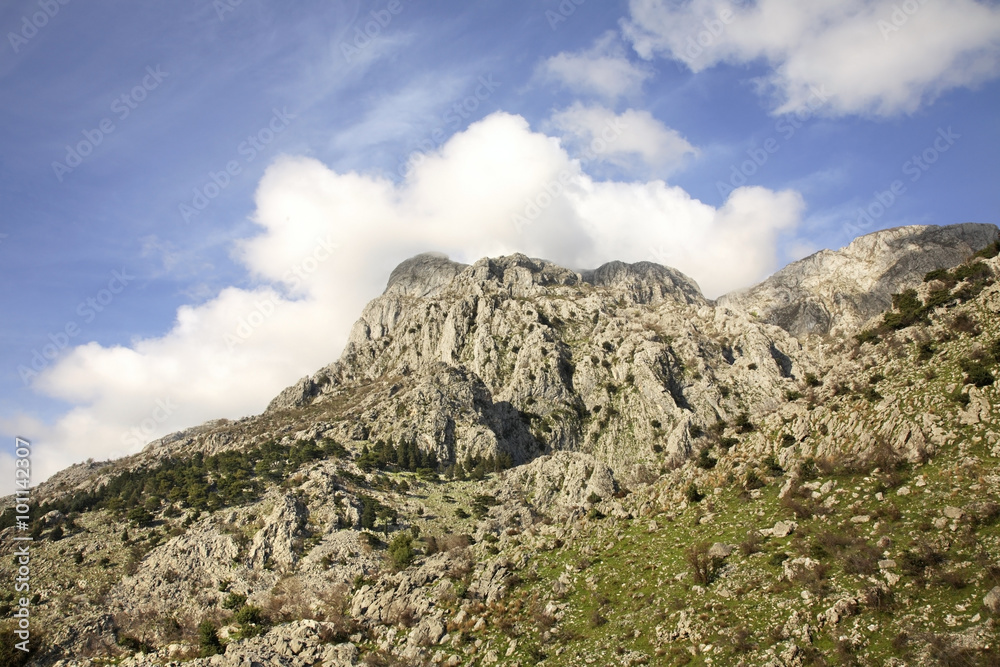 landscape near Kotor. Montenegro