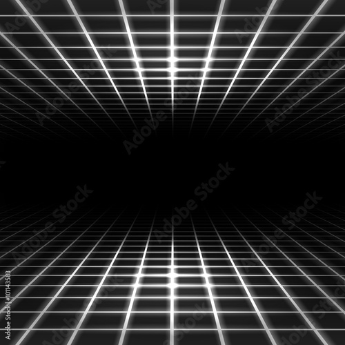 Fototapeta Naklejka Na Ścianę i Meble -  Dimensional grid space