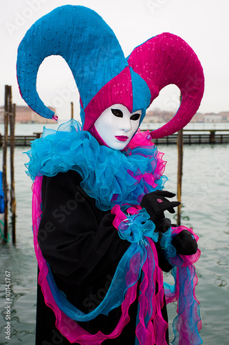 Costumed during Carnival in Venice