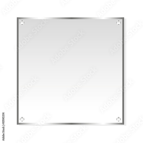 Silver sticker illustration isolated object