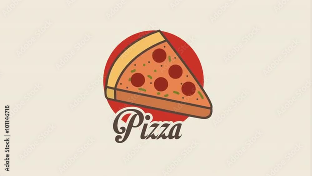 delicious pizza design, Video Animation delicious pizza design, Video Animation
