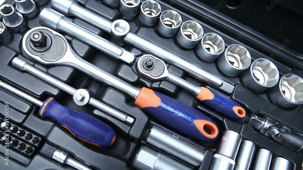 Set of tool in suitcase Set of tool in suitcase