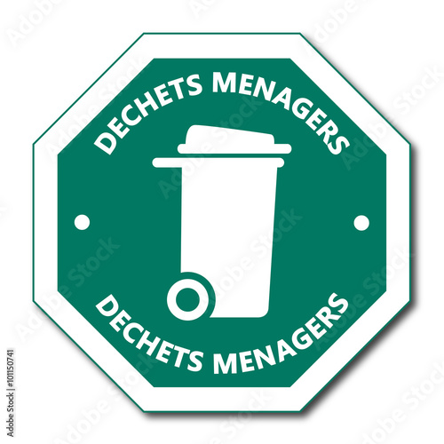 Logo déchets ménagers.