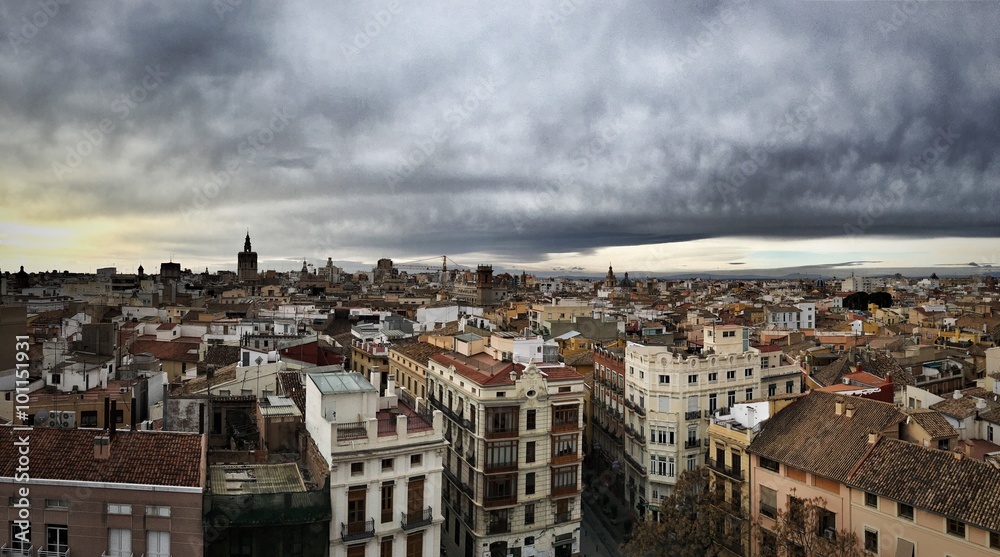 Panoramic of Valencia, Spain
