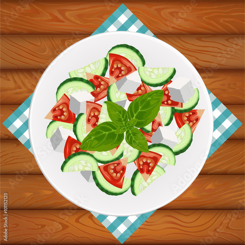 SALAD GREEK FETA BASIL