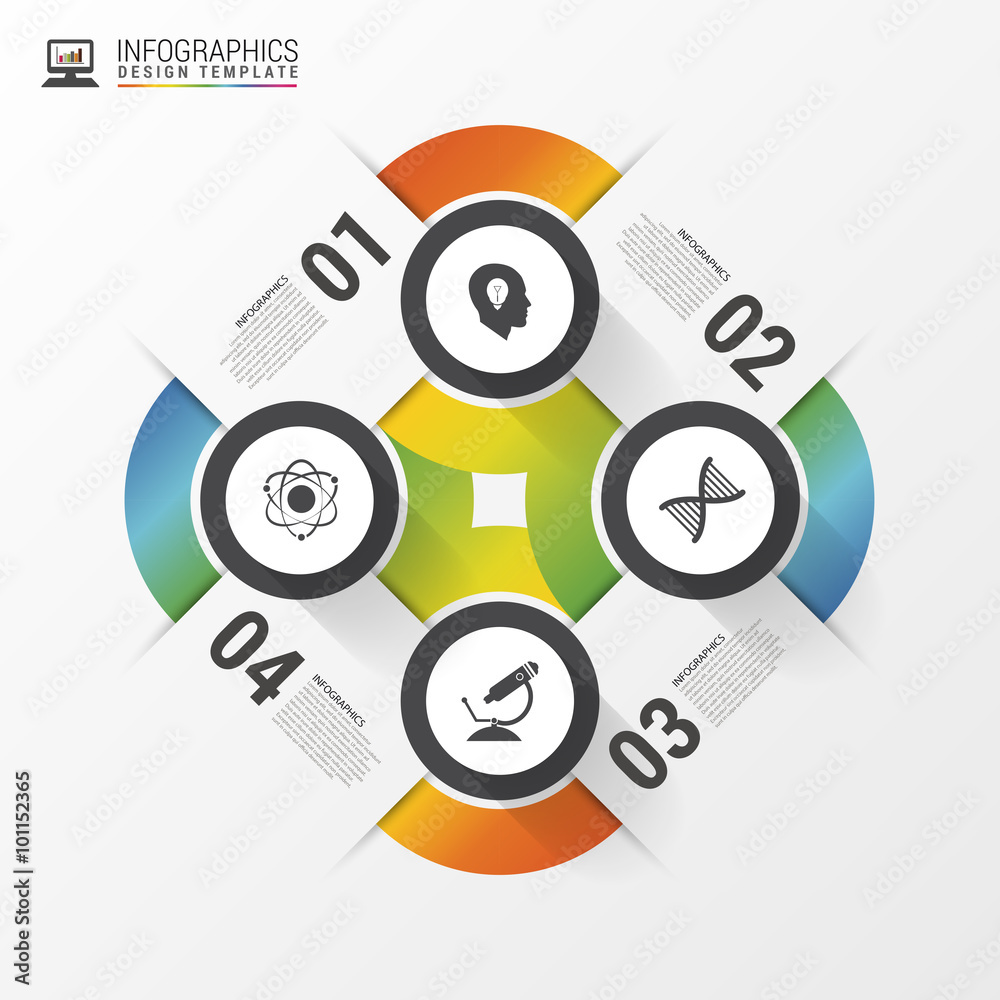 Infographic design with Circles. Abstract concept. Vector Infographic design with Circles. Abstract concept. Vector