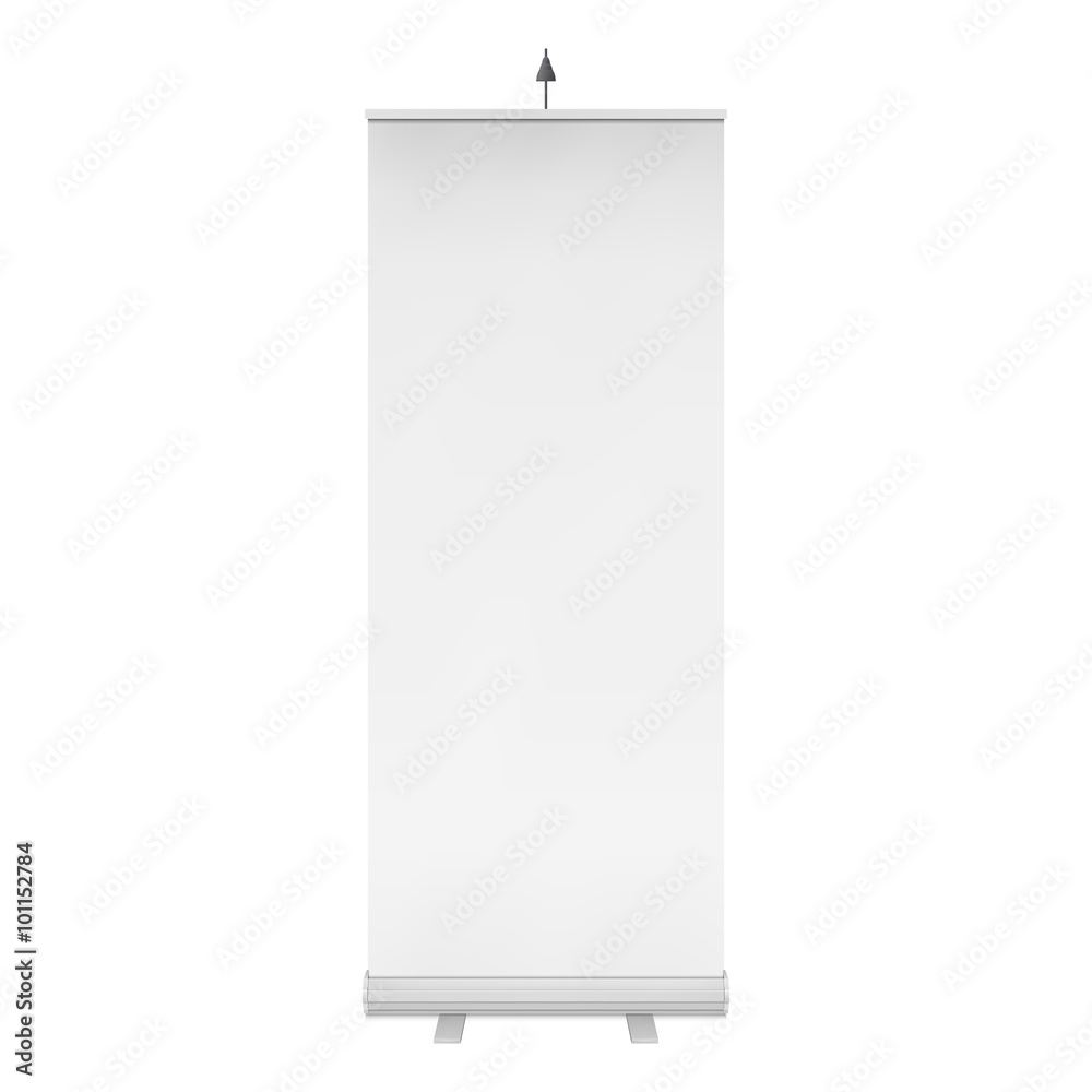Blank Roll Up Banner Stand. Vector Blank Roll Up Banner Stand. Vector