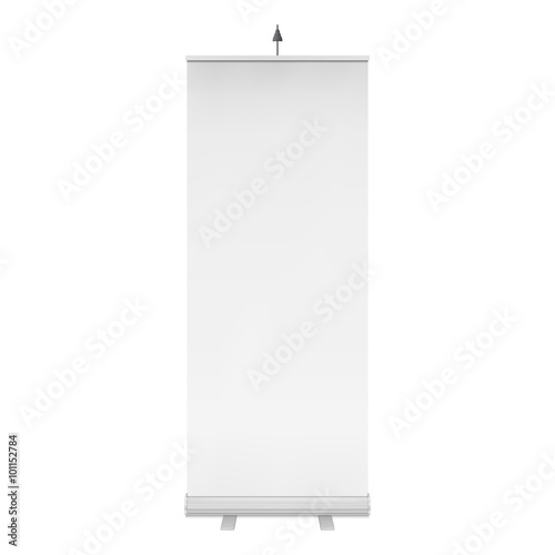 Blank Roll Up Banner Stand. Vector
