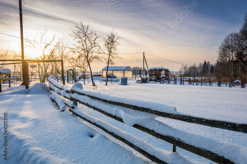 Winter rural landscape. © Valery Smirnov