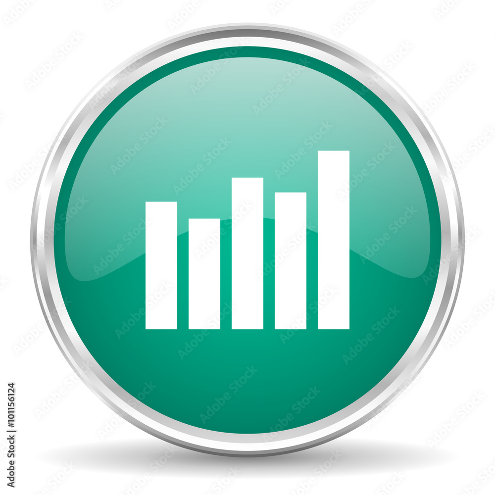 graph blue glossy circle web icon graph blue glossy circle web icon