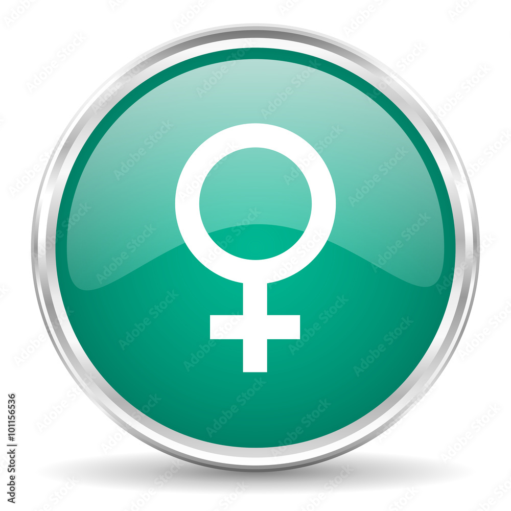 female blue glossy circle web icon female blue glossy circle web icon