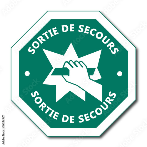 Logo sortie de secours.