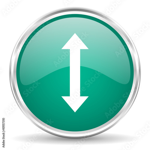 Free Download arrow blue glossy circle web icon - GFXLoad