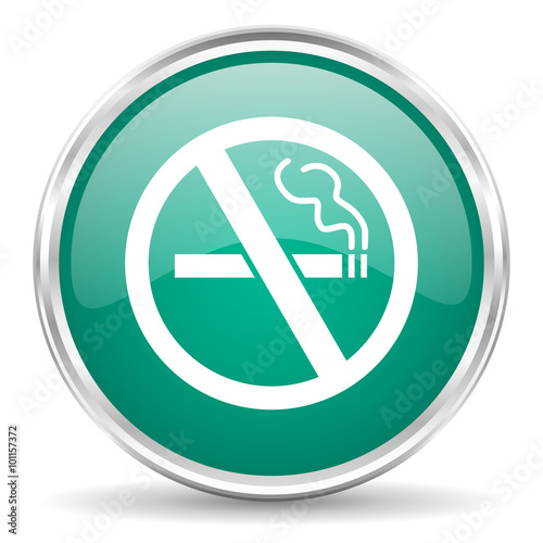 Free Download no smoking blue glossy circle web icon - GFXLoad