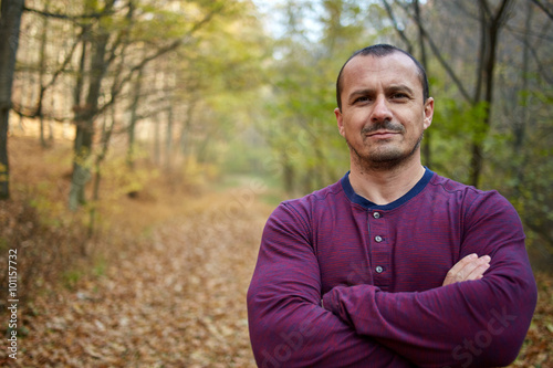 Closeup of a man outdoor